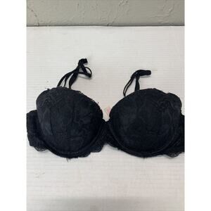 Victoria's Secret Pink Multi Way Demi Push Up Bra 34B Black